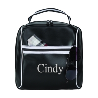 Black Modern Chic 8-Can Lunch Cooler Soft Carry Bag*