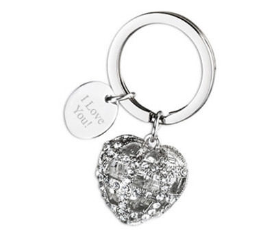 Crown Heart Crystal Rhinestone Key Holder*