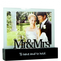 5" x 7" Mr. and Mrs. Wedding Expression Frame*