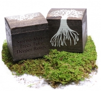 Personalized Growing Together Wood Tree Trinket Box
