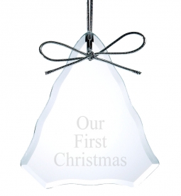 Beveled Glass Christmas Tree Holiday Ornament