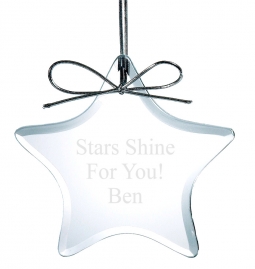 Starfire Glass Beveled Ornament