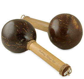 Personalized Coconut Maracas Handmade Bamboo Shaker*