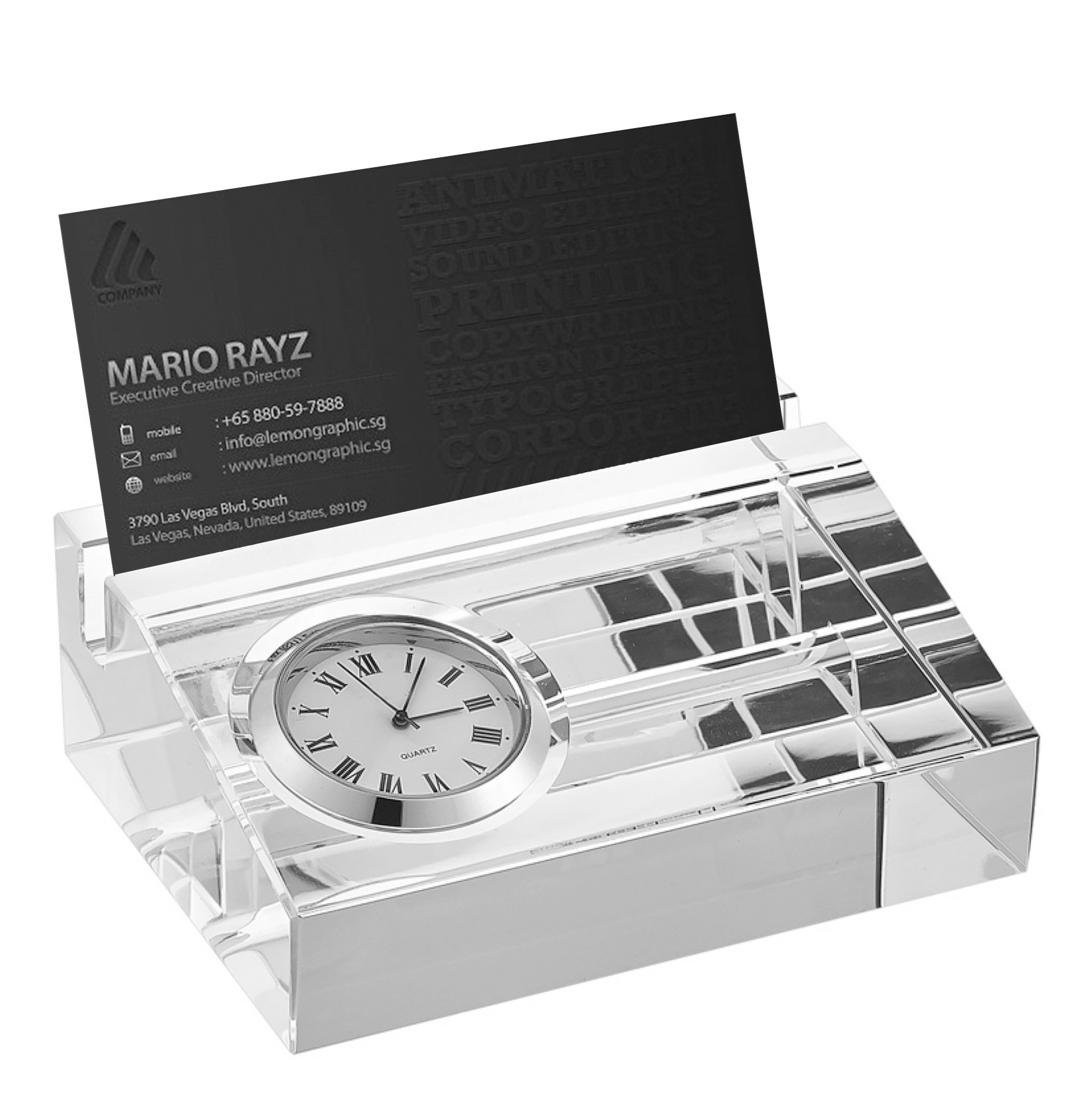 Executive Personalized Business Card Holder