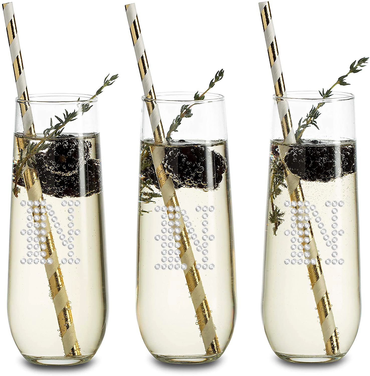 Personalized Stemless Champagne Flute - Foxblossom Co.