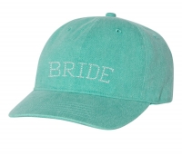 Personalized Baseball Rhinestones Seafoam Adjustable Cap
