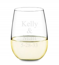 Slender Stemless Wine Drinking Glass