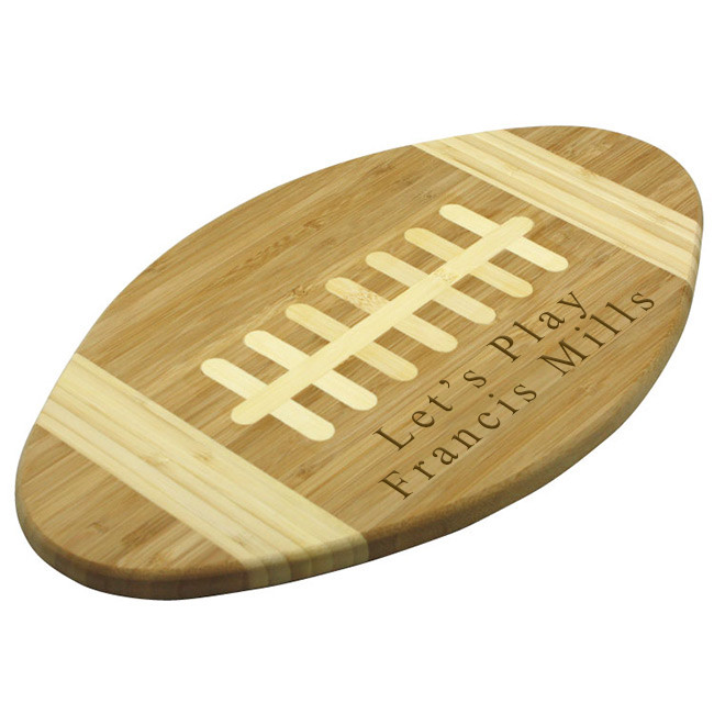 Custom Football Bamboo Cutting Board