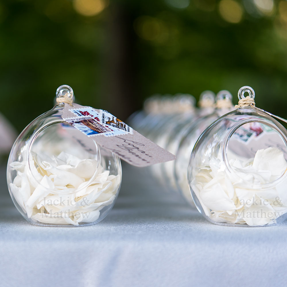 Clear Glass Coffee Mugs - Personalized - Forever Wedding Favors