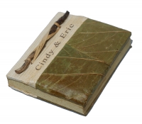 Handcrafted Natural Butterfly Leaf Mini Notebook*