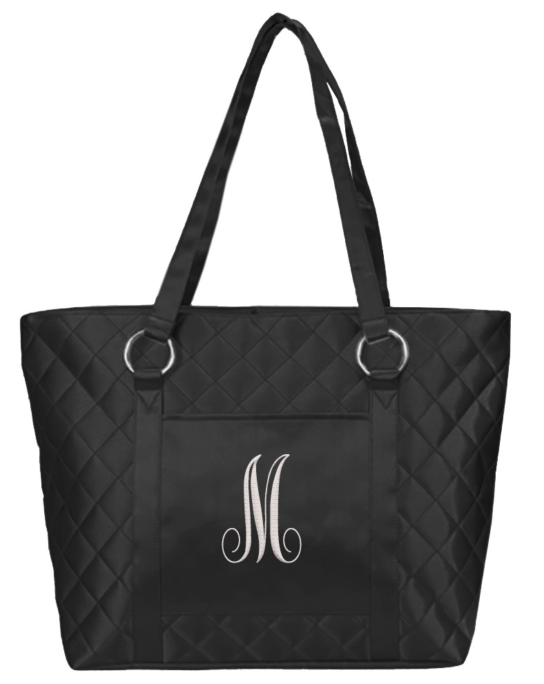 Metallic Black Chic Ladies Tote Bag*