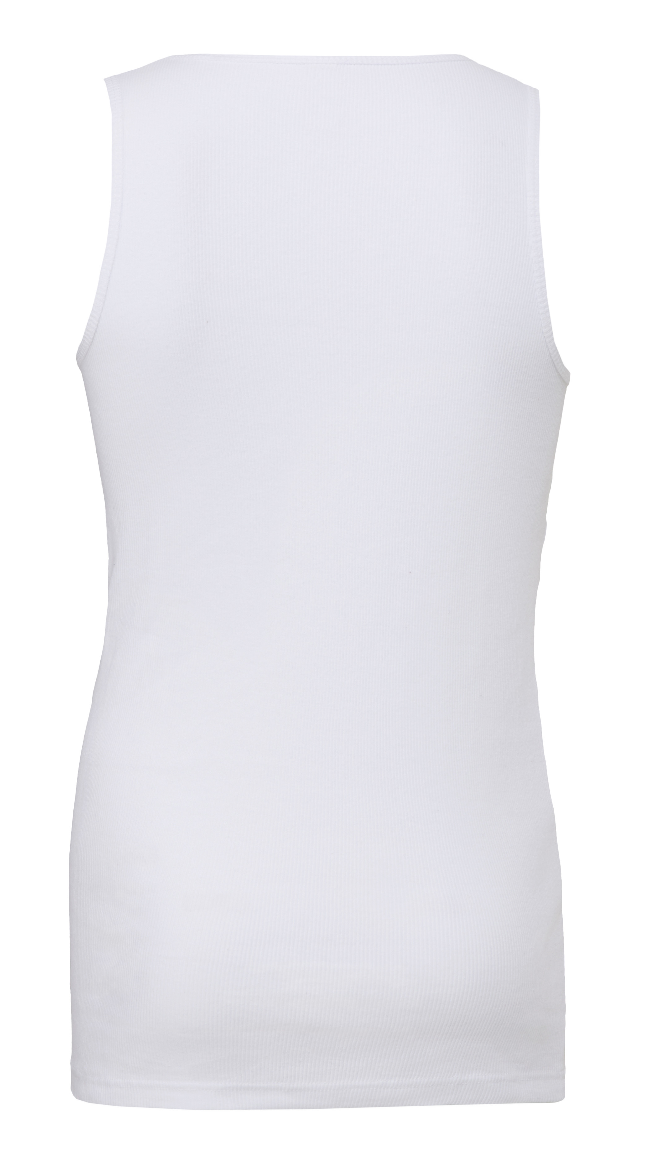 men's white fitted dress tank top Men's Rib Tank main image 0