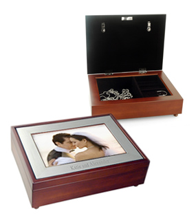 Personalized Music Jewelry Box With Picture Frame*