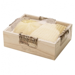 Personalized Wooden Spa Set*