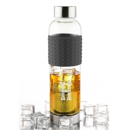 Infuser Fitness Glass Bottle-To-Go (Optional Personalized Crystal Rhinestones)*