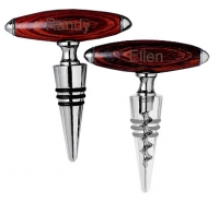 Rosewood Handle Corkscrew Cone & Stopper