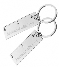 Measured with Love Keychain