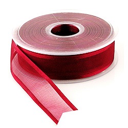 25 Yards x 1"W Satin Edge Organza Ribbon