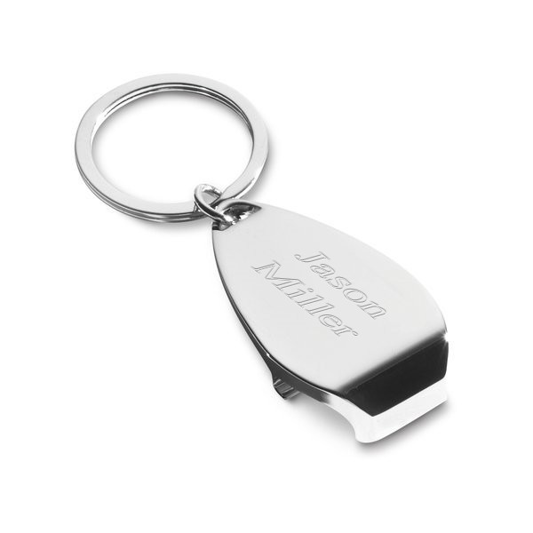 Titanium Keychain Bottle Opener: Choose Engraving