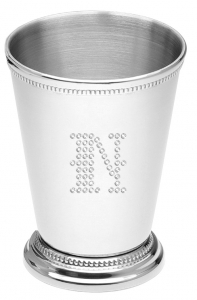 Silver Mint Julep Cup (Optional Crystal Rhinestones)