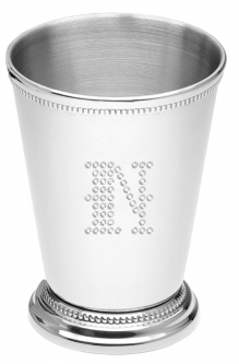 Silver Mint Julep Cup (Optional Crystal Rhinestones)