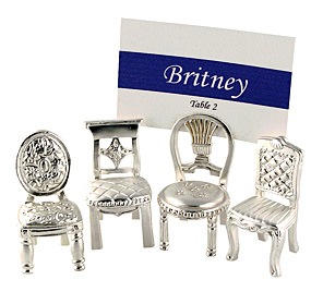 Bridal Chair Pewter Placecard Holder (each)*