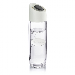 Personalized Smart Clear Glass Push Button Health Bottle*