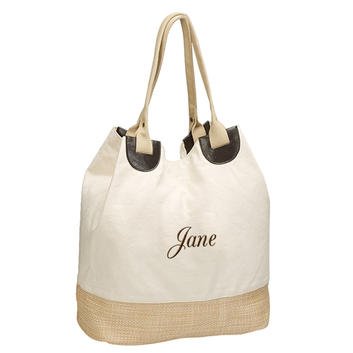 Canvas Straw Eco Friendly Tote Bag*