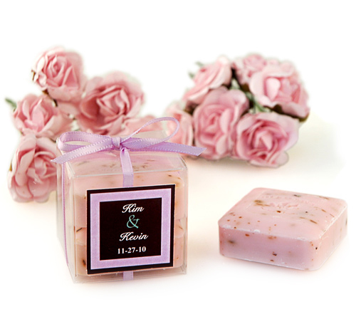 Wedding Rose Square Soaps Favor Box*