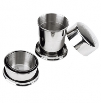 Stainless Steel Collapsible Folding Pocket Shot Glass Cup