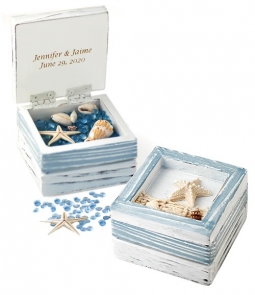 Sea Of Love Starfish Aged Trinket Wooden Beach Box