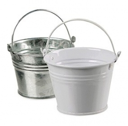 Miniature Metal Tin Pail Party Favors