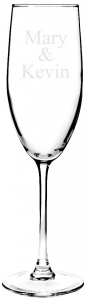 Engraved Toasting Flute Champagne Glass