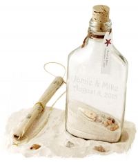 Tropical Beach Wedding Invitation In A Bottle