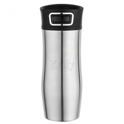 Personalized Push Button Press Cafe Thermo Travel Mug*