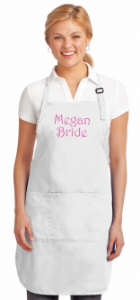 Full-Length Chef Cooking Apron with Pockets + Stain Release