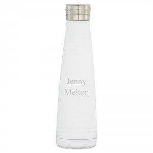 White Triangle Copper Stainless Steel Water Bottle (Keep Cold or Hot)*