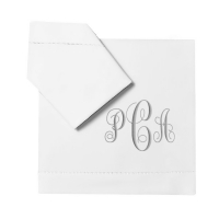 Fine Custom White Cotton Pique Fabric Dinner Towels*