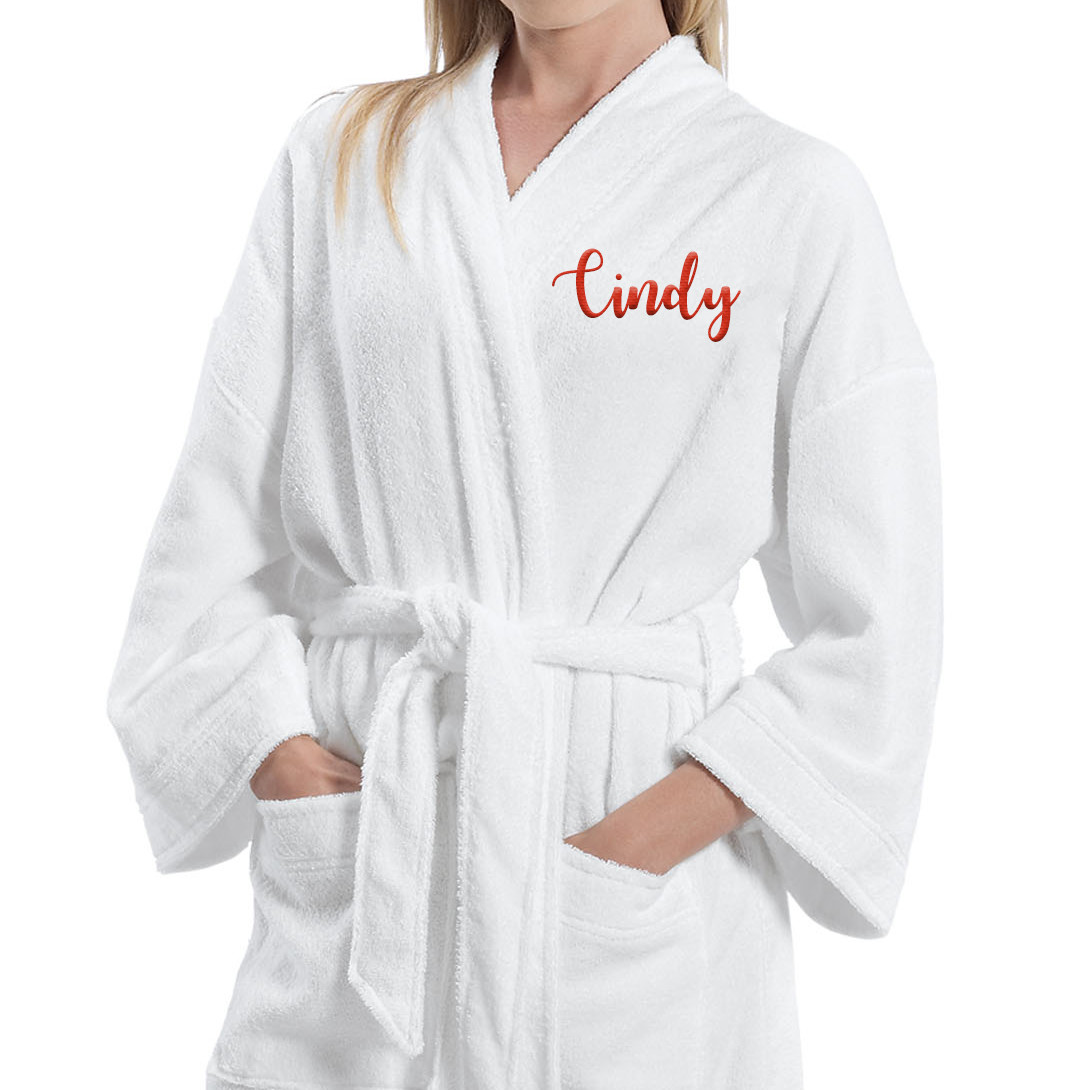 clothing Apparel NCL Loungewear spa robe NCL Bath robe NCL Icon Logo Robe National Charity League Terry Cloth Robe Long Terry Robe