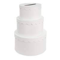 3 Tier Wedding Cake Gift Card Box (White Cake Box Only)*