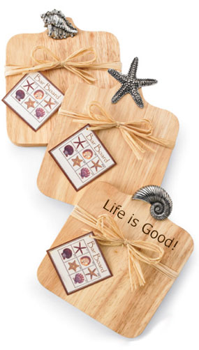 3 Sea Life Wood Bar Cutting Boards*