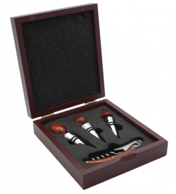 Rosewood Wine Accessories Set with Wood Box*