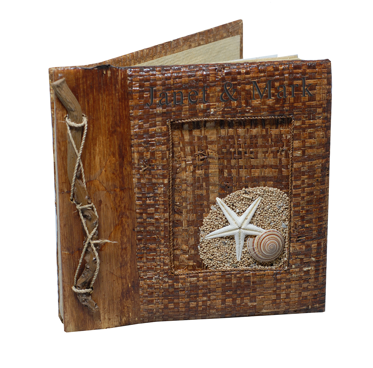 Handcrafted Natural Weaved Beach Starfish Photo Album*