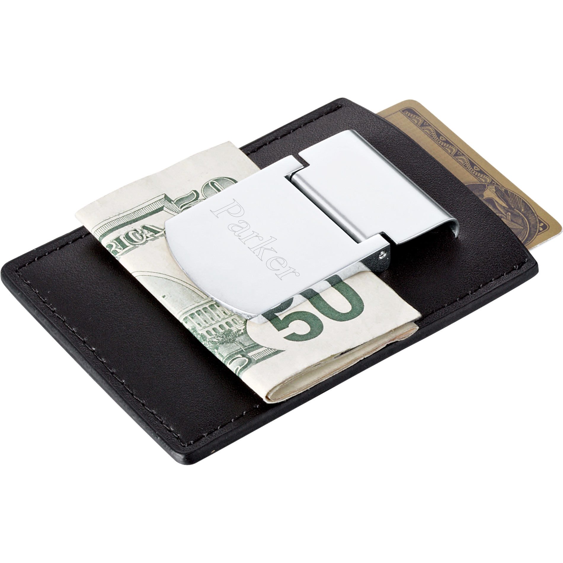 Zippo Leather Credit Card and Silver Money Clip*