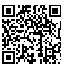 QR Code for Polished Nickel Luggage ID Tag with Black Leather Strap