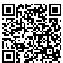 QR Code for White Stitching Round Black Leather Coasters with Holder Set
